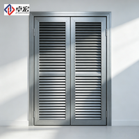 Fenêtre à persiennes en acier robuste pour la dissipation de la chaleur, fenêtre de ventilation en métal pour usage industriel