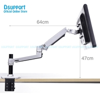 Support de bureau à mouvement complet 17-32 pouces, Support de moniteur + Support d'ordinateur portable 10-17 pouces, Support de moniteur mécanique à double bras à ressort