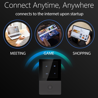 Router Wifi 4G Mini Saku Kustomisasi OEM/ODM dengan Baterai Internal, Router Wifi 6 untuk SOHO & Perjalanan