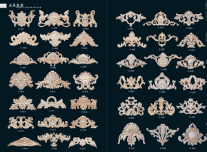 Ornamen Onlay Mebel Kayu Appliques Antik - Product Image 3