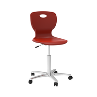 Chaise d'enseignant pivotante à cinq griffes au design moderne pour le bureau d'école Chaise de bureau à domicile Chaise de laboratoire pivotante avec poulie