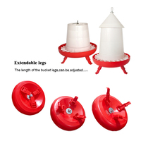 Mangeoire et abreuvoir pour animaux QA, seau d'alimentation en plastique pour volailles, mangeoire pour poulets, poussins, ferme avicole