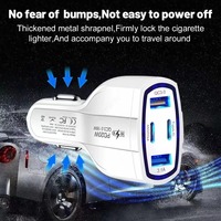 Chargeur de voiture P49 4 ports, 2 USB, 2 Type-C, 20W PD, charge rapide 18W/20W, USB C ultra-rapide pour ordinateurs portables, intelligent 3A, vente chaude