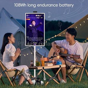 ทีวีสมาร์ทหน้าจอสัมผัส LED HD1080 หลายขนาด รองรับการเชื่อมต่อไร้สายสำหรับกล้องภายนอกแบบพกพา ปรับได้ สีขาว ขนาด 24 นิ้ว - Product Image 2