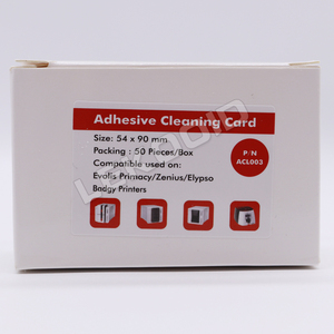 Cartes de nettoyage adhésives <span class=keywords><strong>Evolis</strong></span> ACL003 Primacy (paquet de 50) COMPATIBLES - Product Image 1