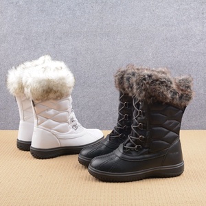 <span class=keywords><strong>Bottes</strong></span> d'hiver chaudes et imperméables pour femmes, avec fourrure, à lacets, modèle YL3763, vente en gros personnalisée - Product Image 2