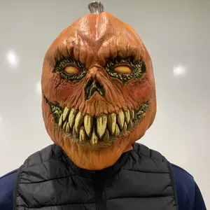 ハロウィーン高品質ピエロ大人の小道具ハロウィンコスプレ恐ろしいラテックス悪魔ゾンビ怖いホラー悪魔パーティーマスク