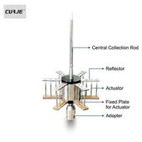 Parafoudre CUAJE ESE, système de protection contre la foudre, tige de protection contre la foudre en acier inoxydable et acier cuivré, modèle OBVB-6.3