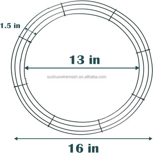 8 10 12 14 16 18 20 Inches Green Metal Wire <strong>Wreath</strong> Rings Christmas <strong>Wreath</strong> <strong>Frames</strong> - Product Image 3