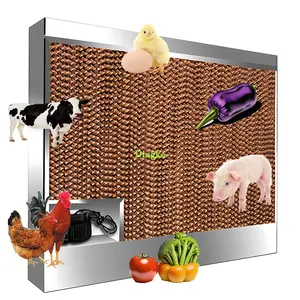 Honeycomb Kraft paper resin cooling system evaporative air cooling pad with low price for greenhouse livestock