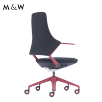 M & W Chaise de bureau ergonomique haut de gamme pour ordinateur inclinable nordique confortable à la mode roulant personnalisé