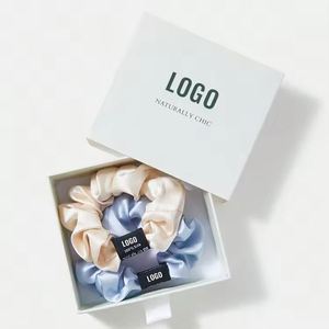 Élastique à cheveux en soie 100% anti-emmêlement, personnalisable avec logo, pour femmes, style scrunchie tendance, OEM - Product Image 1