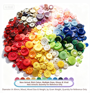 <span class=keywords><strong>Greentime</strong></span> 1500 Stück Runde Harzknöpfe Ohne Aufdruck Hergestellt in China für Basteln DIY Nähen Ornamente - Product Image 4