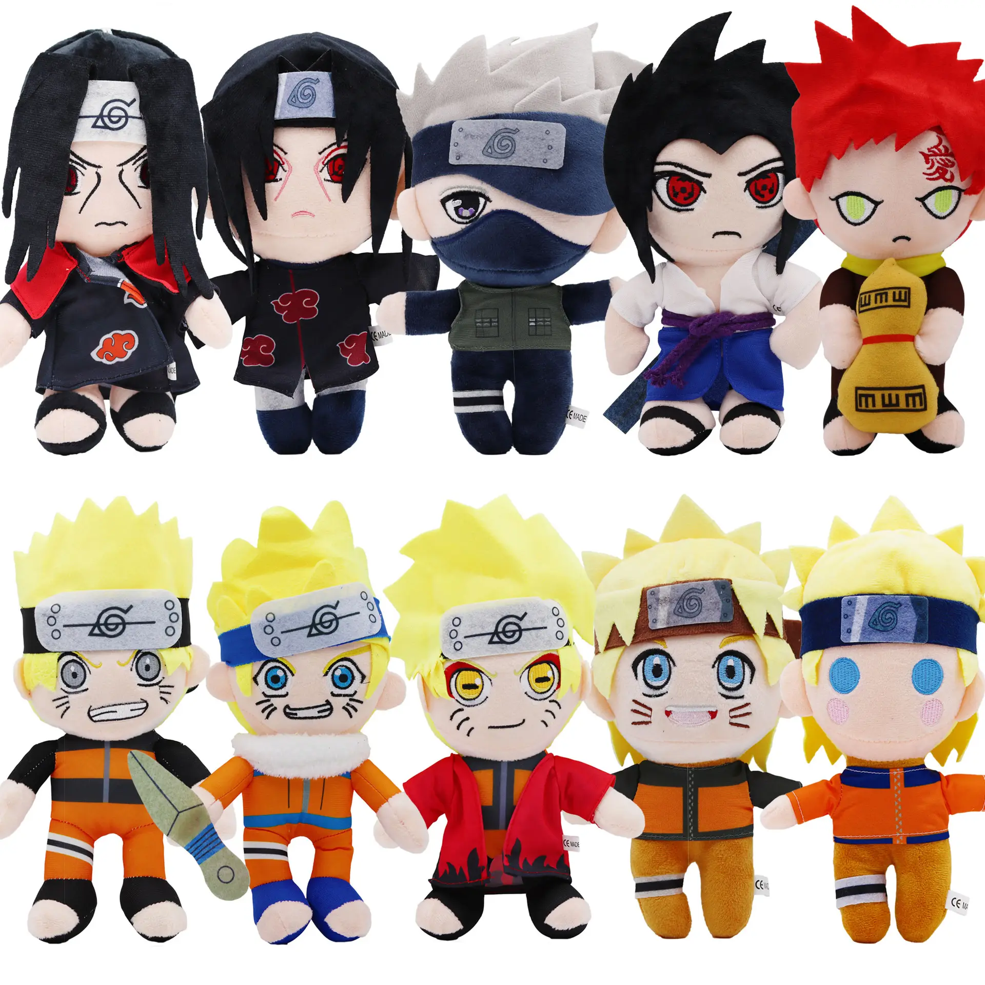 Mode 20 cm Anime Plüschtiere niedliche Uchiha Itachi Kakashi Figur gefüllte Puppen Ninja Narutos hochwertige Plüschtiere für Jungen