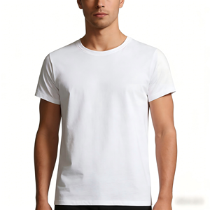 Camiseta Formal Lisa de Cuello Redondo para Hombre, 100% Poliéster, Manga Corta, Logotipo Personalizado, Peso de Tela 180g, Estilo Urbano de Verano - Product Image 2