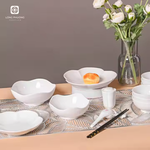 Vajilla de cerámica hecha en Vietnam de alta calidad, platos profundos para hoteles y restaurantes, nuevo diseño, venta al por mayor - Product Image 4