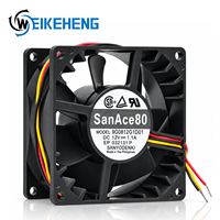 Ventilateurs axiaux à double roulement à billes Sanyo 12V DC 1.10A 13.2W 80x80x38mm 8038 3 fils à haut débit d'air 9G0812G1D01 pour refroidissement d'onduleur