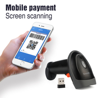 Lecteur de codes-barres sans fil Soonmark 2.4G Lecteur de codes-barres 2D sans fil portable Lecteur de codes QR pour POS Commerce de détail