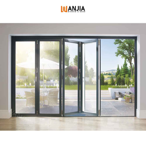 Pháp nhôm kính gấp Cửa cách nhiệt trượt bi gấp cửa accordion cách âm gấp Patio cửa - Product Image 4