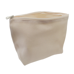 Pochette zippée en coton écologique, sac de rangement multi-usages, impression personnalisée, approvisionnement en gros pour accessoires de voyage - Product Image 1