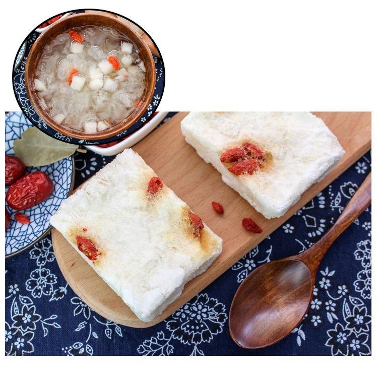 Замороженный Хрустальный сахар, суп тремелла из снега, груши