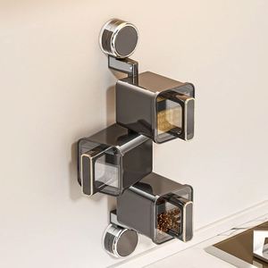 Organizador de Especias de Pared con Ventosa para Cocina, Diseño Moderno de Múltiples Niveles, Estante de Almacenamiento que Ahorra Espacio para Uso Doméstico - Product Image 4