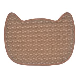 Arena en forma de pata para atrapar recoger Durable doble capa panal impermeable mascota gato arena Mat - Product Image 2