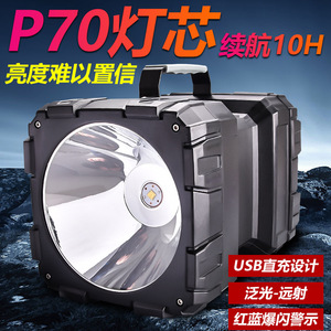ไฟฉายพกพา 5800mAh LED แบบชาร์จไฟได้ ไฟทำงาน ไฟแคมป์ปิ้ง ไฟเตือนฉุกเฉินกลางแจ้ง - Product Image 4