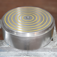 Mandrin électromagnétique à pôles fins certifié CE, table magnétique ronde de haute précision pour rectifieuse de surface CNC, personnalisable OEM ODM