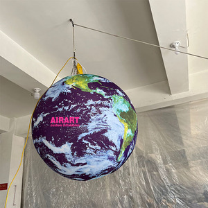 תליית כדור הארץ מתנפחים באיכות גבוהה מתנפחים כדור הארץ כדור הארץ מותאם אישית גודל כדור הארץ מתנפחים - Product Image 1