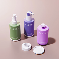 Bouteille en verre de 160 ml à pompe pour huile nettoyante, flacon rond droit pour usage hôtelier, bouteille de nettoyant visage, flacon d'essence, flacon de soin capillaire