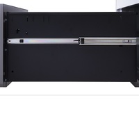 Classeur en métal compact noir à 3 tiroirs sous le bureau à domicile pour le stockage de documents
