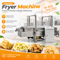 Machine à frire automatique industrielle avec chauffage au gaz pour pommes de terre frites et cacahuètes Friteuse à bande continue