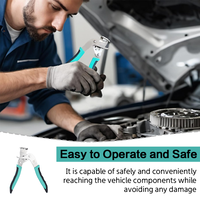 VEROGO Pince à clips pour voiture, pince de déconnexion rapide pour conduite de carburant, outil de démontage de collier de serrage en acier au carbone, outil manuel de réparation automobile