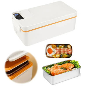 Boîte à lunch portable en acier inoxydable sans eau, auto-chauffante et à vapeur pour employés de bureau, avec fonction de chauffage sans fil - Product Image 4