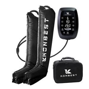 Custom Logo 6-Chamber 5200mAh Lithium <b>Battery</b> Air <b>Pump</b> System Full Leg Massager Compression Pressure Therapy Adjustable Size - Product Image 1