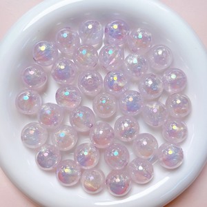 Colourful Chunky Acrylic/<b>Plastic</b>/Lucite Shiny Round <b>Beaded</b> with Hole 10pcs/bag in OPP Bag for Jewelry Making - Product Image 6