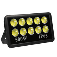 Reflector LED de Gran Alcance, Cuerpo de Aluminio de Alta Potencia, Lente de Vidrio, IP65 Impermeable, Iluminación para Estadios