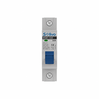 Interruptor de Circuito de CC Solivo 250V 1P 16A 6kA de Alta Capacidad de Ruptura, MCB Solar Fotovoltaico MXB1-63Z
