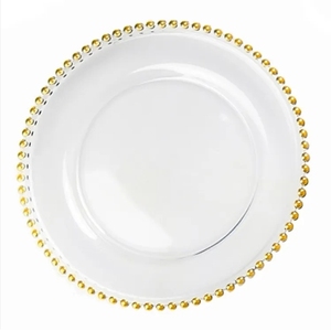 จานอาหารทรงกลมแก้วใสรักษ์โลกขนาด 13 นิ้ว ขายส่งสำหรับใช้ในครัวเรือน - Product Image 5