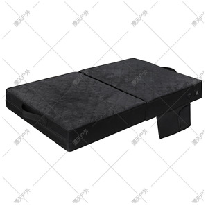 <b>Heated</b> Pet Seat Cushion Rectangle Black <b>USB</b> Adjustable Temperature Dog Sleeping Mat Thickened Polyester Fiber - Product Image 5