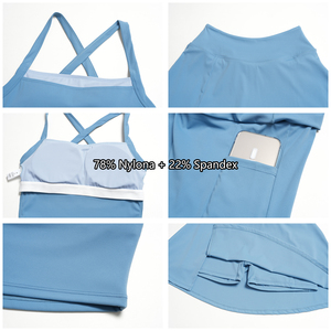 Ensemble de sport pour femmes : Jupes-shorts de golf, tennis et course à sensation seconde peau - Product Image 6
