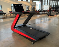 Cinta de Correr Comercial para Gimnasio con Pantalla LED, Motor Eléctrico de 3.0HP, Velocidad de 1.0-20km/h, Estructura de Acero, Máquina para Correr en Casa, Calorías, Hyper