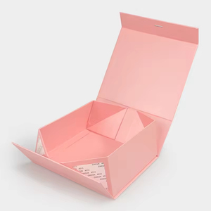 2026 New Version Sterile logo Printed Cardboard Magnetic Foldable Ribbon Magnet <b>Gift</b> Box <b>for</b> Clothing and Apparel Packaging - Product Image 4