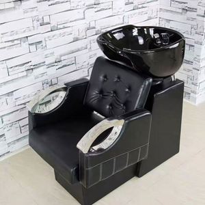 Sillón Lavacabezas Negro para Salón y Lavabo Negro - Liquidación Clásica de Sillón Lavacabezas para Salón de Peluquería 2022 - Product Image 5