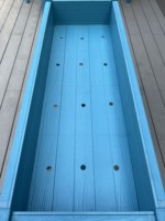 Bac de plantation surélevé en WPC haute densité résistant aux chocs, en composite bois-plastique durable