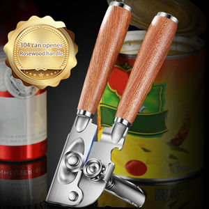 Nuevo Abrelatas Manual Multifuncional de Acero Inoxidable al por Mayor, Adecuado para Botellas de Cerveza Enlatadas, con Madera de Flor de Durazno - Product Image 5