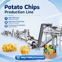 Ligne de production automatique de chips de pommes de terre 1200 kg/h, machine à fabriquer des chips de pommes de terre pour l'usine de transformation d'aliments en snacks