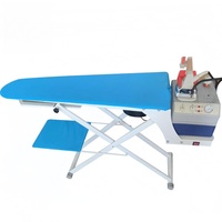 Table à repasser pliable chauffante avec générateur de vapeur et aspiration turbo pour des résultats sans plis