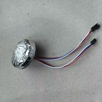 Lampes à points LED monochromes de 68 mm, lampe en forme de cœur de fleur pour parc à thème, indice de protection IP64, matériau PC, toujours lumineuses
